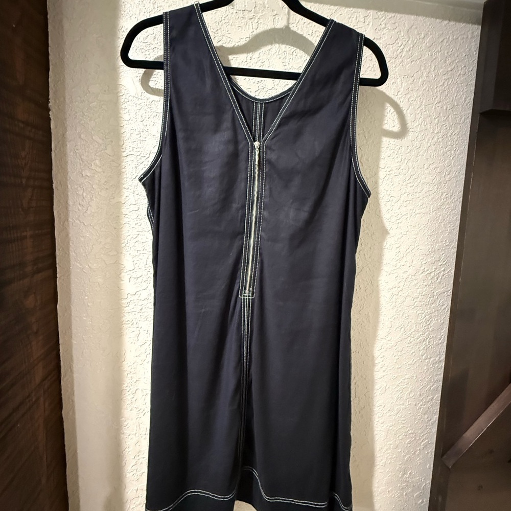 Tommy Bahama Palm a Dora Black Linen Sleeveless Midi Dress - Picture 3 of 6